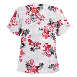 UA Floral Terrace Black Scrub Top