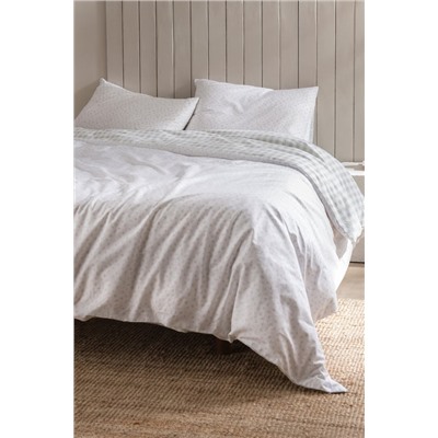 Botie King Size %100 Pamuk Ranforce Baskılı Nevresim Takımı - Haki