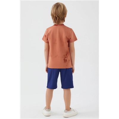 Erkek Çocuk Kahverengi Pijama Takımı