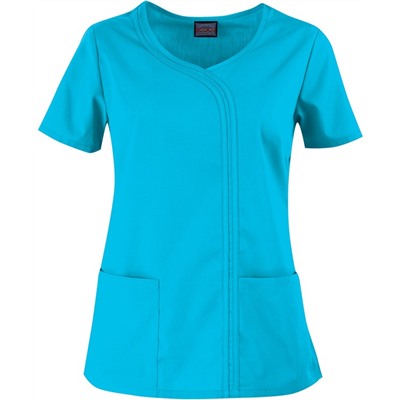 Cherokee Workwear Scrubs Mock Wrap Top