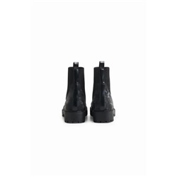 Botines biker calcetín