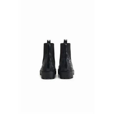 Botines biker calcetín