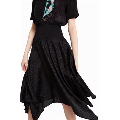 Vestido asimétrico efecto 2 piezas