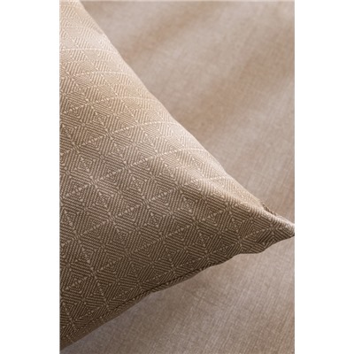 Odette King Size %100 Pamuk Ranforce Lastikli Çarşaf Takımı - Bej