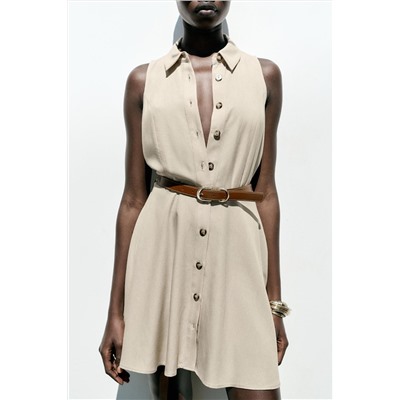 BELTED MINI DRESS