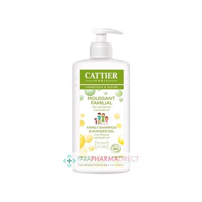 Cattier Moussant Familial Corps & Cheveux BIO 1L