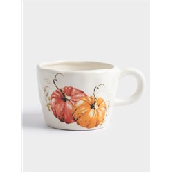 Кружка, 320 мл, керамика, молочная, Тыквы, Bright pumpkin