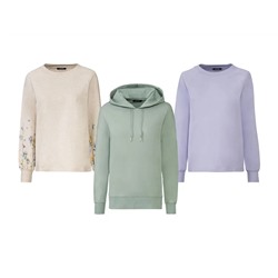 ESMARA® Damen Sweatpullover, mit Bio-Baumwolle