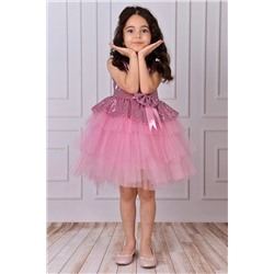 Mixie Pembe...doğum Günü, Tüllü Abiye Elbise 9357