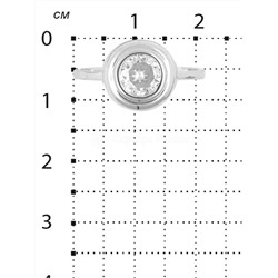 Серьги из серебра с фианитами родированные 925 пробы с-3162р200