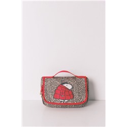 Neceser mediano percha animal print Snoopy