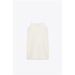 ZW COLLECTION EMBROIDERED LINEN BLEND DRESS