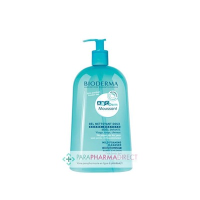 Bioderma ABCDerm Gel Moussant Nettoyant Doux 1 litre