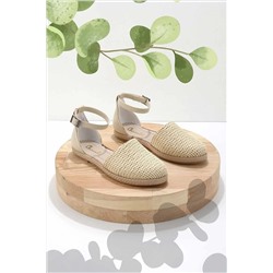 Bambi Bej Taba Hasır Kadın Espadril K01311357028