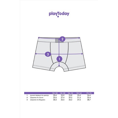 Трусы, 2 шт. PLAYTODAY, 1127783