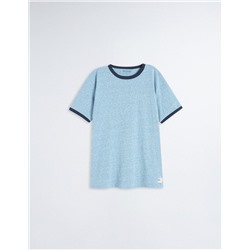 Contrast T-shirt, Men, Grey