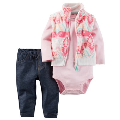 3-Piece Little Vest Set