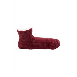 Zapatillas de punto - Rojo teja