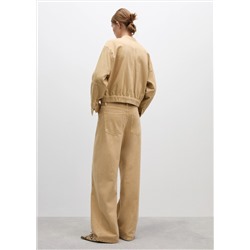 Jeans wideleg loose tiro bajo