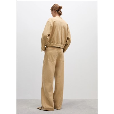 Jeans wideleg loose tiro bajo