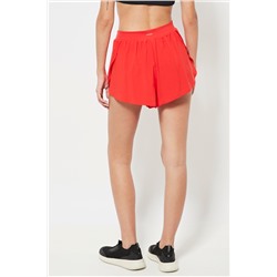 Short de running cintura alta - Rojo