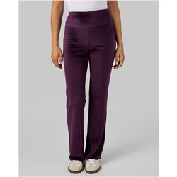 WOMEN'S HIGH-WAIST SOFT VELOUR FLARE PANT