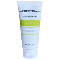 Маска красоты яблочная для жирной и комбинированной кожи / Sea Herbal Beauty Mask Green Apple 60 мл