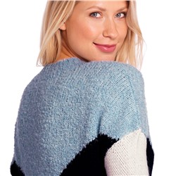 Damen Strickpullover mit Blockstreifen