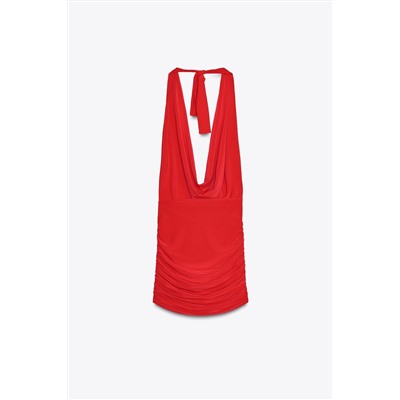 GATHERED SHORT DRESS