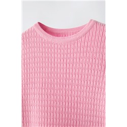 POINTELLE KNIT TOP
