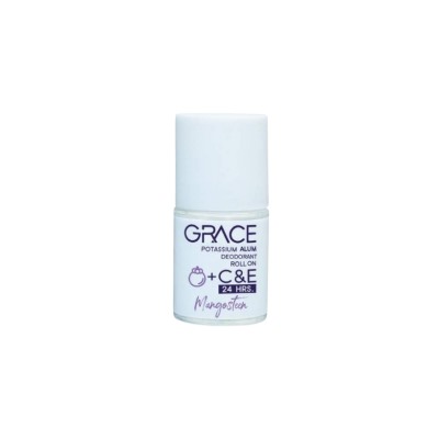 Grace Potassium Alum Deodorant Roll On Mangosteen Formula + C&E 30 ml