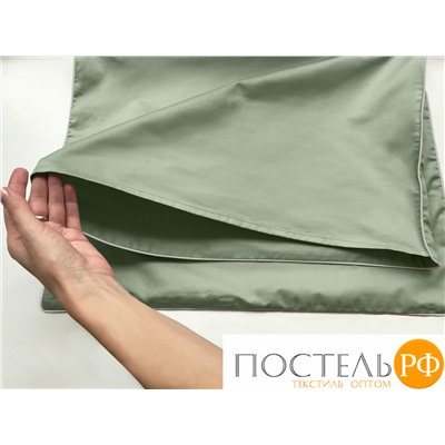 113310110-сгL84 Наволочка Satin Luxe 52х74 шалфей