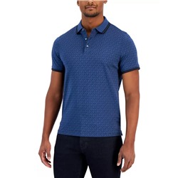 MICHAEL KORS Men's Greenwich Logo-Print Short-Sleeve Polo