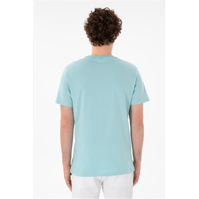Erkek Regular Fit Bisiklet Yaka Aqua Basic Tişört