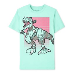 The Children's Place  Boys Dino Graphic Tee - Mellow Aqua