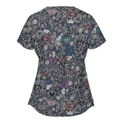 UA Chalked Medley Pewter Scrub Top