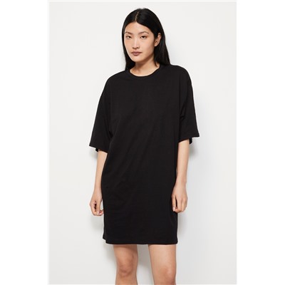 Vestido camiseta Negro