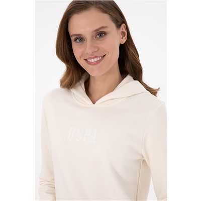 Kadın Krem Basic Sweatshirt