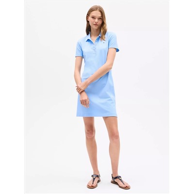 Stretch-Cotton Slim Fit Polo Dress