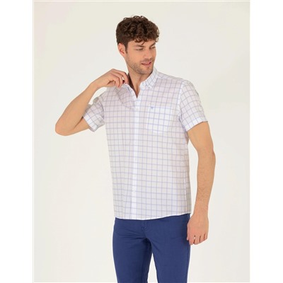 Mavi Regular Fit Kısa Kollu Gömlek