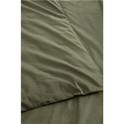 Manon King Size %100 Pamuk Ranforce Düz Nevresim - Haki