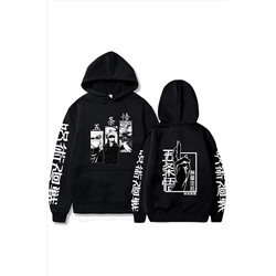 GALASHOPYeni Japonya Anime Jujutsu Kaisen Gojo Satoru Baskılı Hoodie