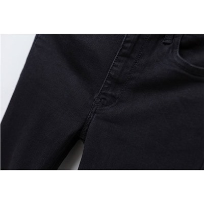 Abercrombie＆Fitc*h Осенние черные женские джинсы с высокой талией, узкие брюки-карандаш для женщин