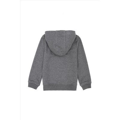 Erkek Çocuk Antrasit Melanj Basic Sweatshirt