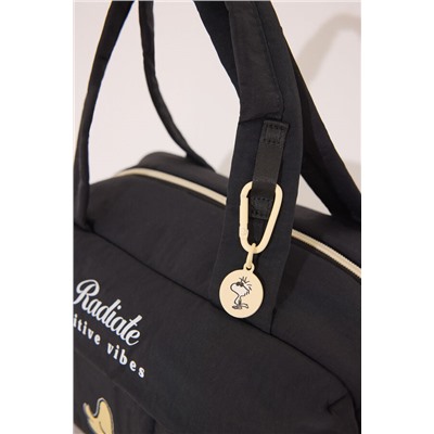 Neceser grande Snoopy nylon negro