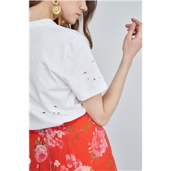 Camiseta Kilt Blanco y rojo