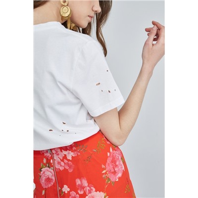 Camiseta Kilt Blanco y rojo