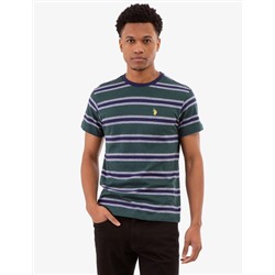BIRDSEYE STRIPE JERSEY T-SHIRT