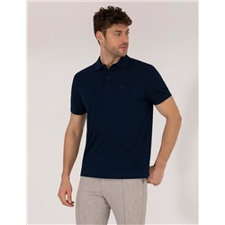 Lacivert Regular Fit Polo Yaka Basic Tişört