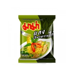 Лапша быстрого приготовления со вкусом курицы и зеленого карри 55 грамм /MАМА Noodles Chiсken Green Curry Flavor 55 gr
